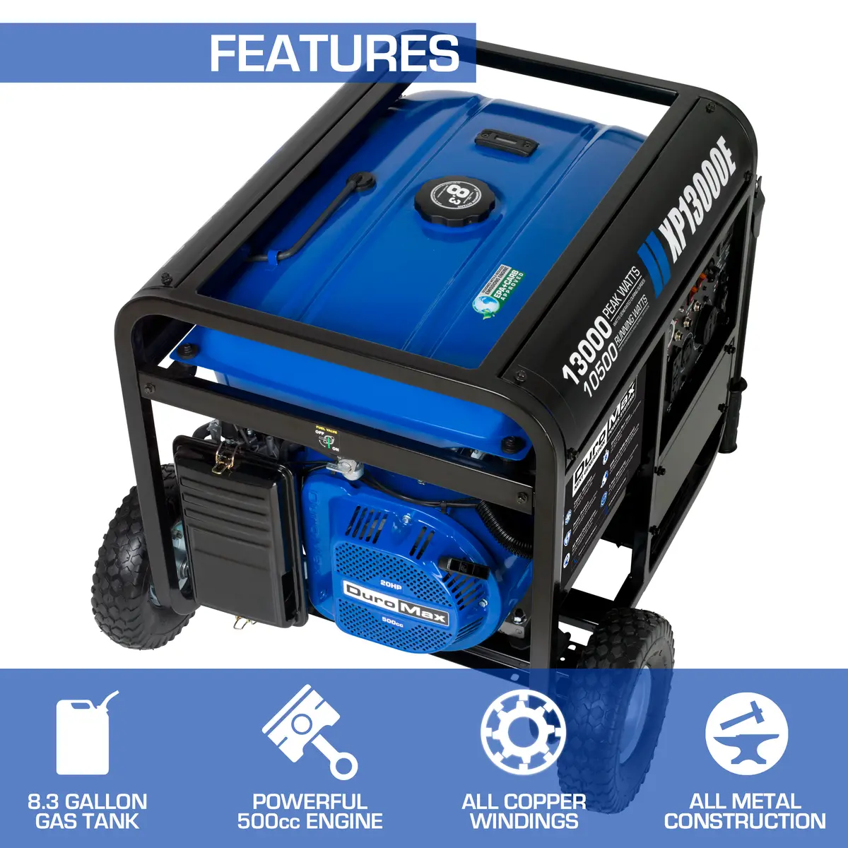 13,000 Watt Gasoline Portable Generator 2