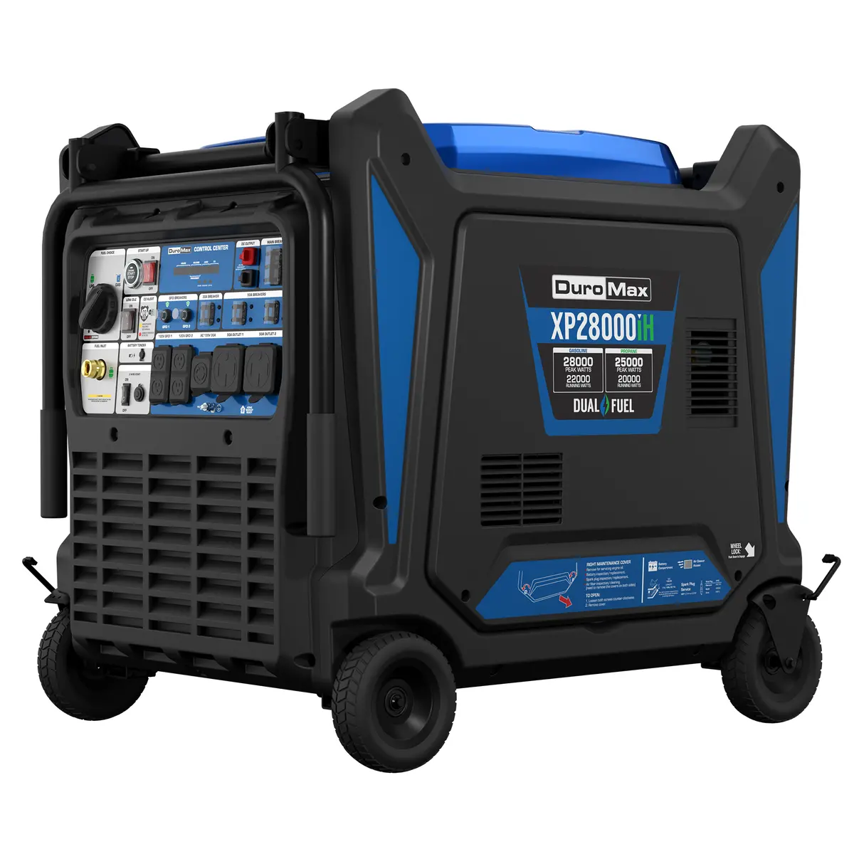 28,000 Watt Dual Fuel Portable Inverter Generator W/ Co Alert 1