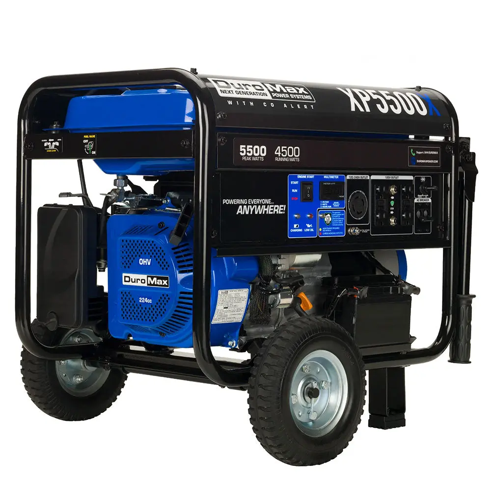 5,500 Watt Gasoline Portable Generator W/ Co Alert 1