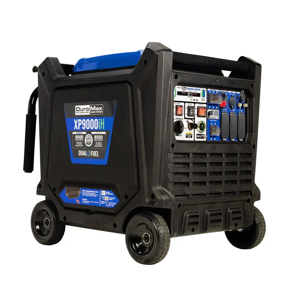 9,000 Watt Portable Dual Fuel Inverter Generator - Quiet, Low Thd 1