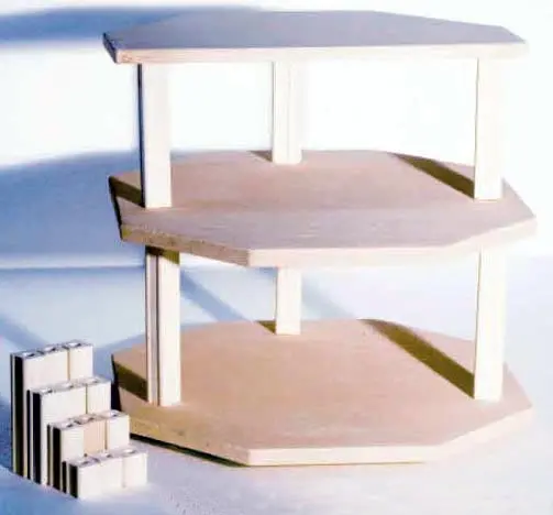 16" Octagonal Full & Half Shelf Kit (Junior Version) 1