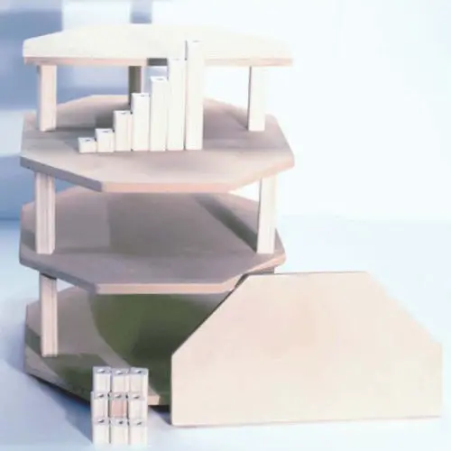 16" Octagonal Full & Half Shelf Kit 1