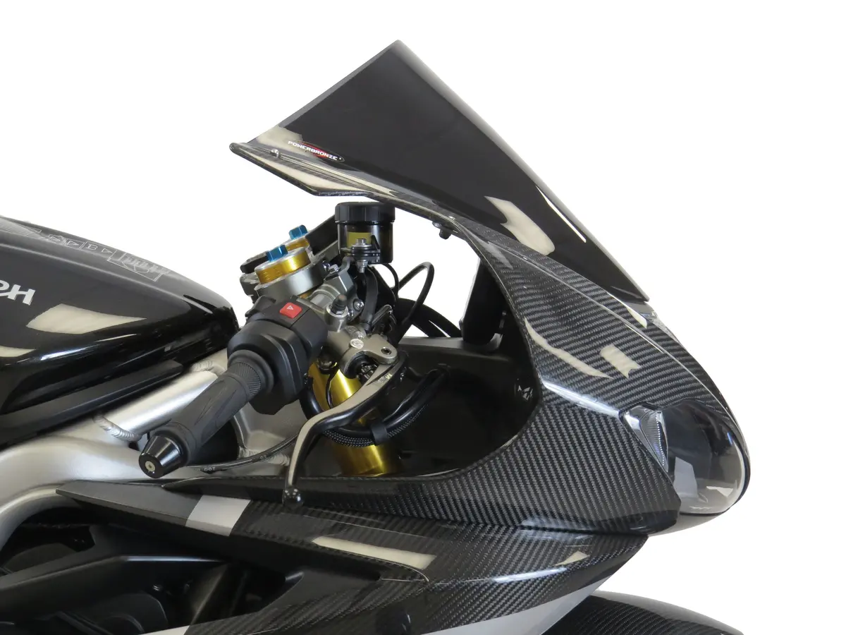 Triumph Daytona Moto2 765   2020  Airflow Light Tint Double Bubble Screen Powerbronze. 2