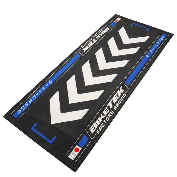 Biketek 'Series 7' Garage Mat -Blue Rising Sun ' 190X80cm 1