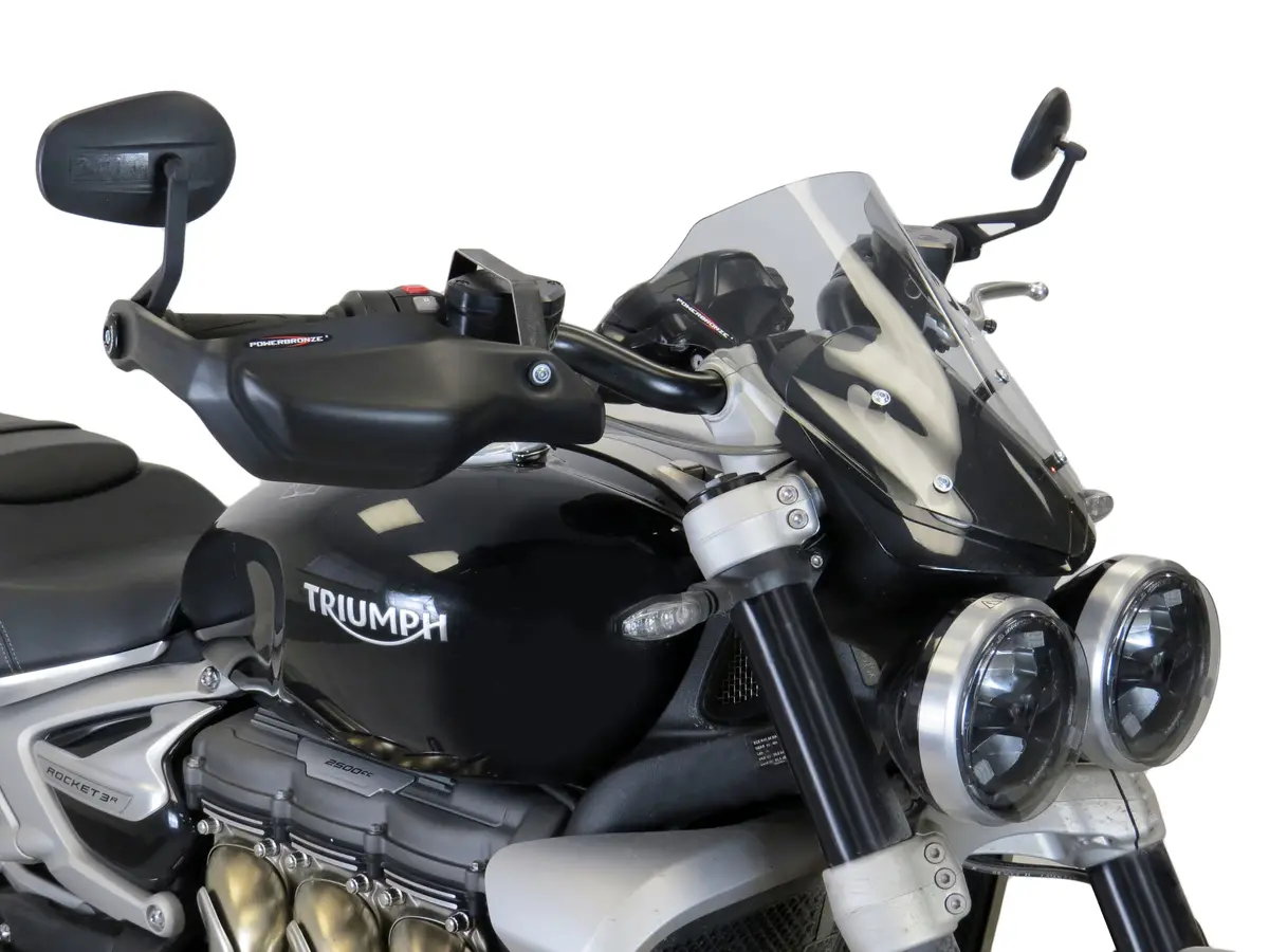 Triumph Street Triple R 20-2024 Matt Black Handguard/Wind Deflectors Powerbronze 2