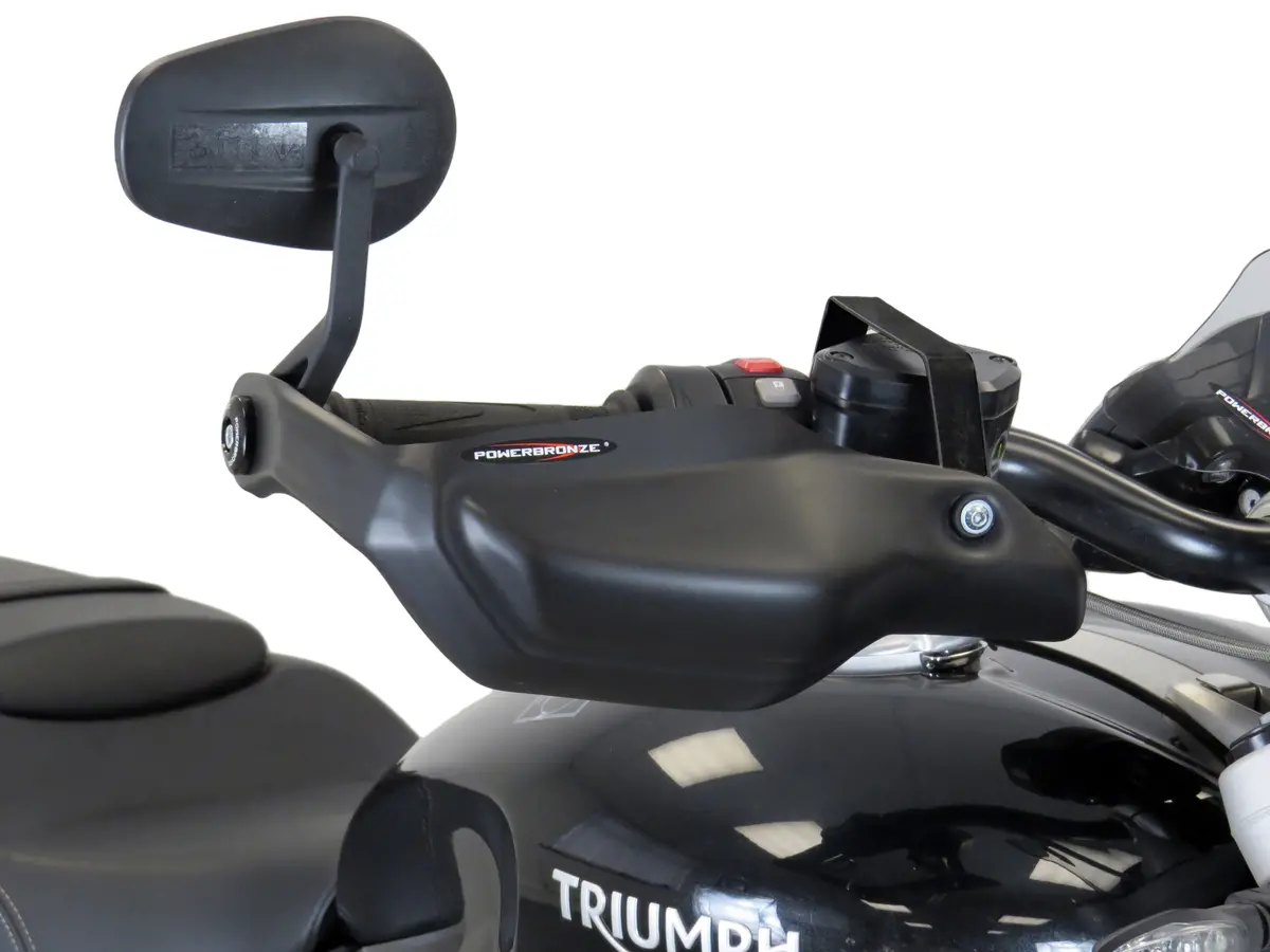 Triumph Rocket 3R   20-2024  Matt Black Handguard/Wind Deflectors Powerbronze 1