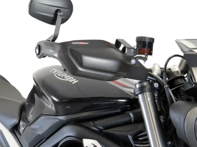 Triumph Speed Triple 1200 Rs    21-2025  Matt Black Handguard/Wind Deflectors Powerbronze 1