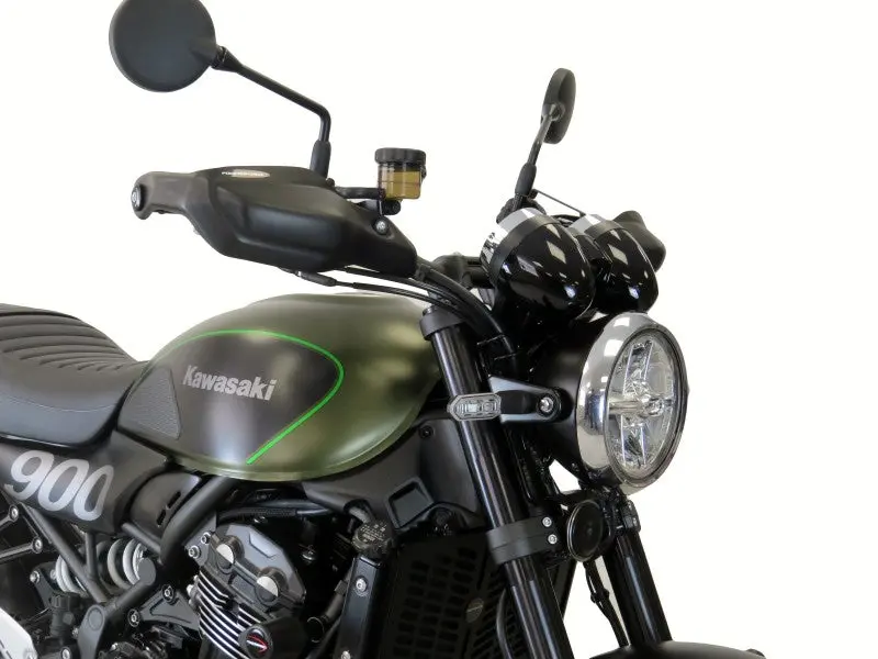Kawasaki Z900rs  18-2023 Matt Black Handguard/Wind Deflectors Powerbronze 1