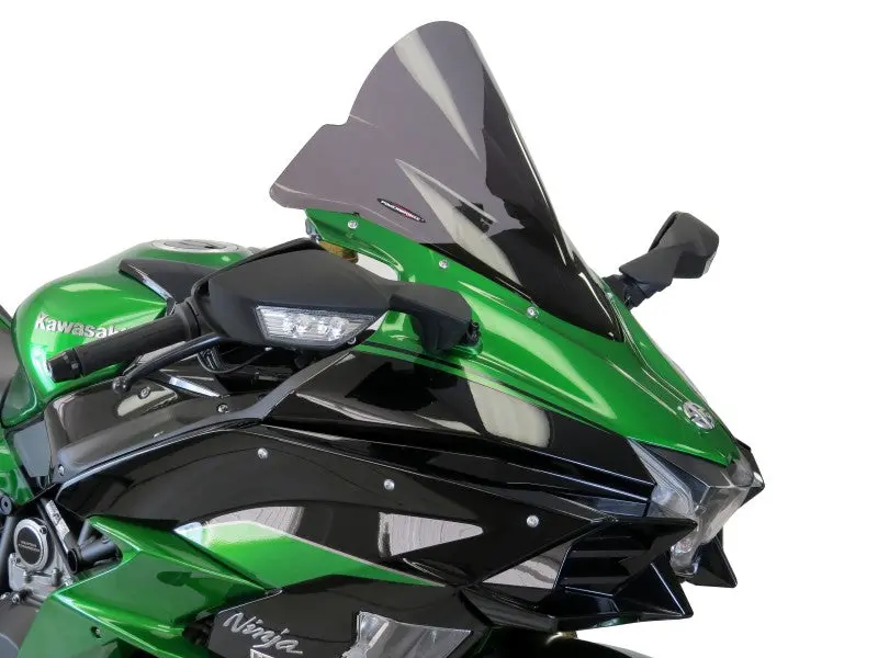 Kawasaki H2 Sx  18-2022  Airflow Light Tint Extra High Bubble Screen By Powerbronze. 1