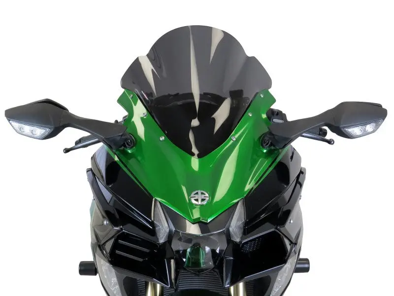 Kawasaki H2 Sx Se 18-2022 Airflow Dark Tint Double Bubble Screen By Powerbronze. 2