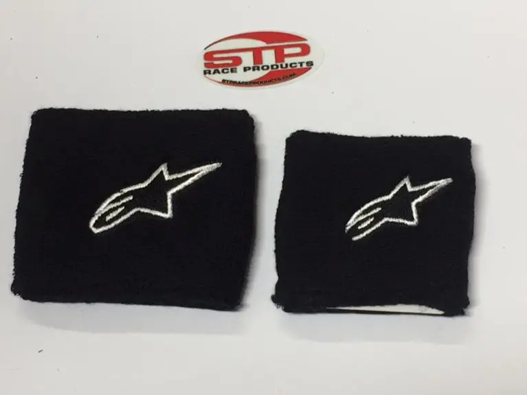Black Motorcycle Front & Rear Black Brake Master Cylinder Shrouds, Socks Mbb 1