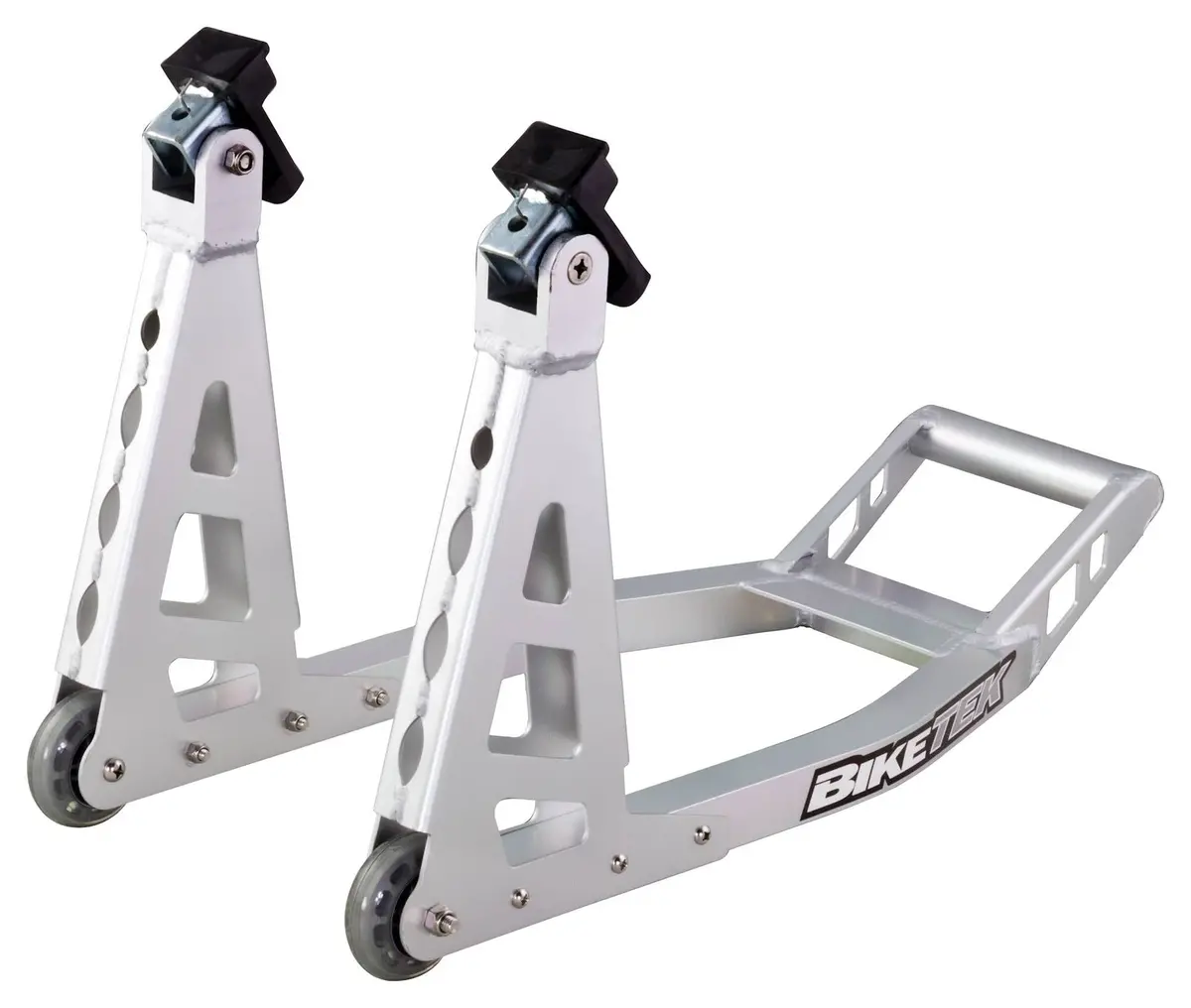 Biketek  Aluminium Box Section Front Track Paddock Stand - Silver 1