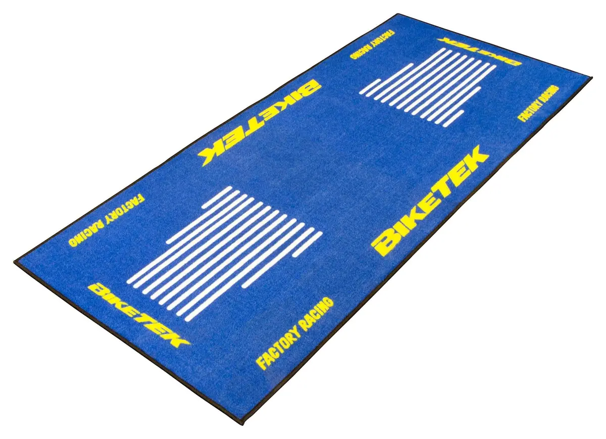 Biketek Garage Mat Series 3 Blue/White/Yellow 190 X 80 Cm 1