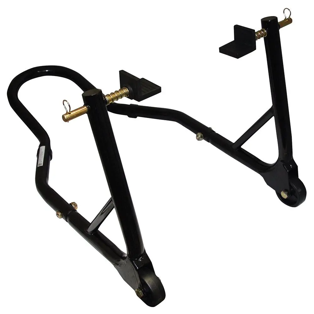 Motogp Round Tubing Rear Track Paddock Stand - Black 1