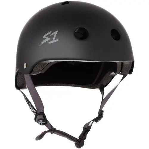 S1 Lifer Helmet Black Matte Grey Straps 1