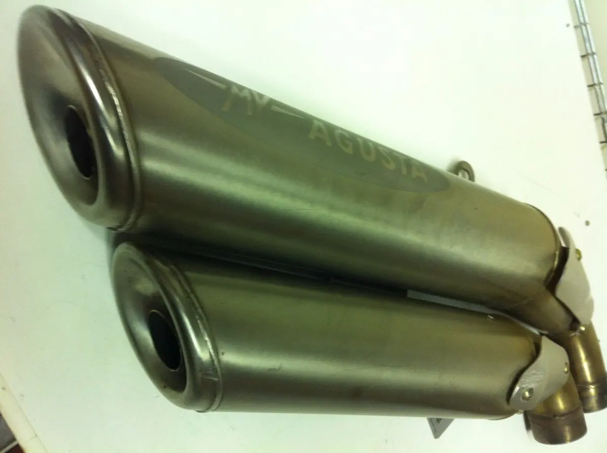 Mv Agusta Brutale 910R Pair Upper & Lower Silencers Used Condition With Scuffs . 1