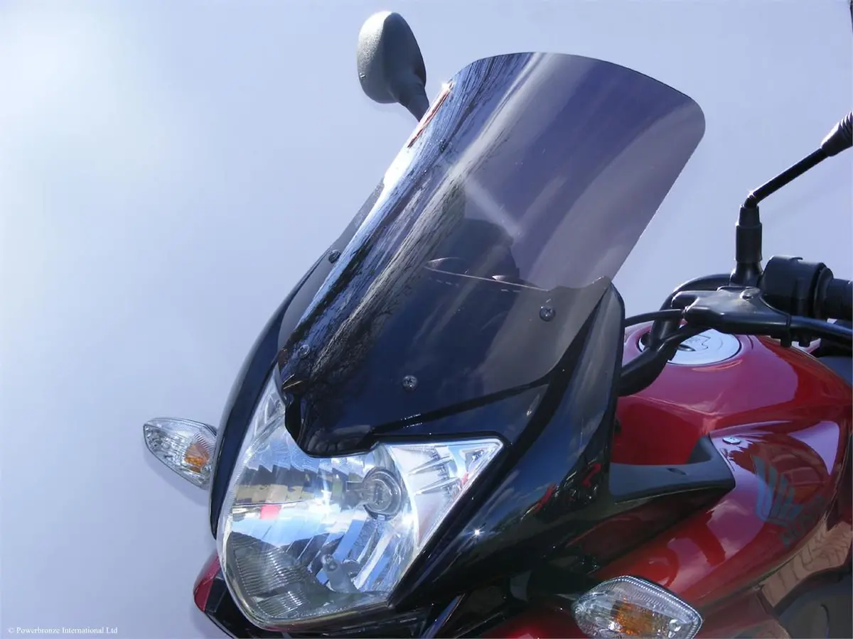 Fits Honda Cbf125   08-2017 Light Tint385mm Flip/Tall Screen Powerbronze. 1