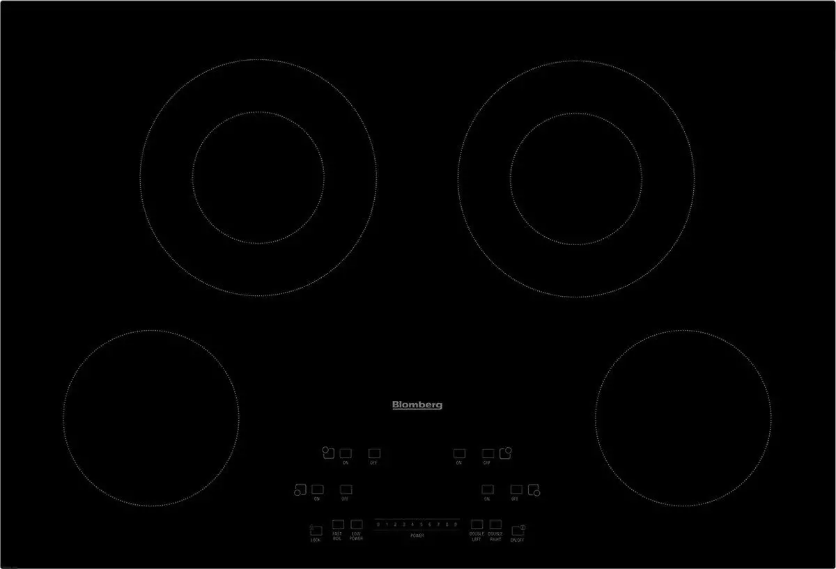 30" 4 Burner Built-In Electric Cooktop, Front Touch Controls 1