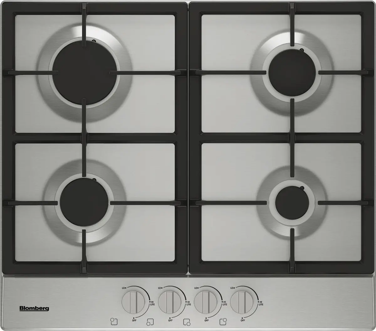 24" 4 Burner Built-In Gas Cooktop, Front Controls 1