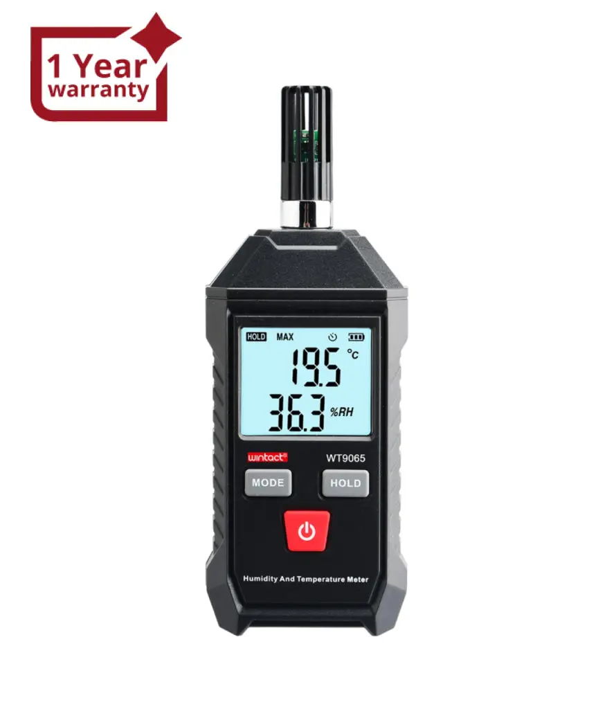 Digital Humidity And Temperature Meter Data Hold Max/Min/Diff Value Measurement With Lcd Backlight 1