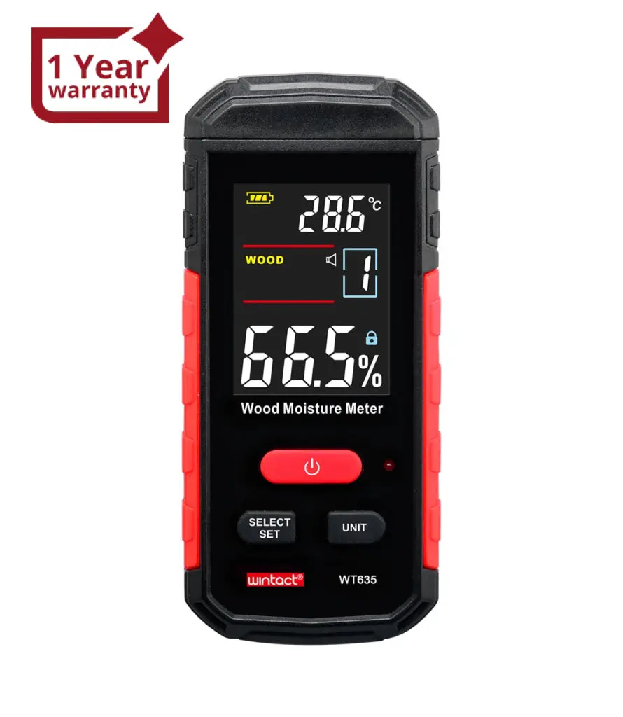 Digital Wood Moisture Meter Detector With Lcd Backlight Display For Building Projects, Checking Firewood & Lumbers, Industrial & Home Improvement 1