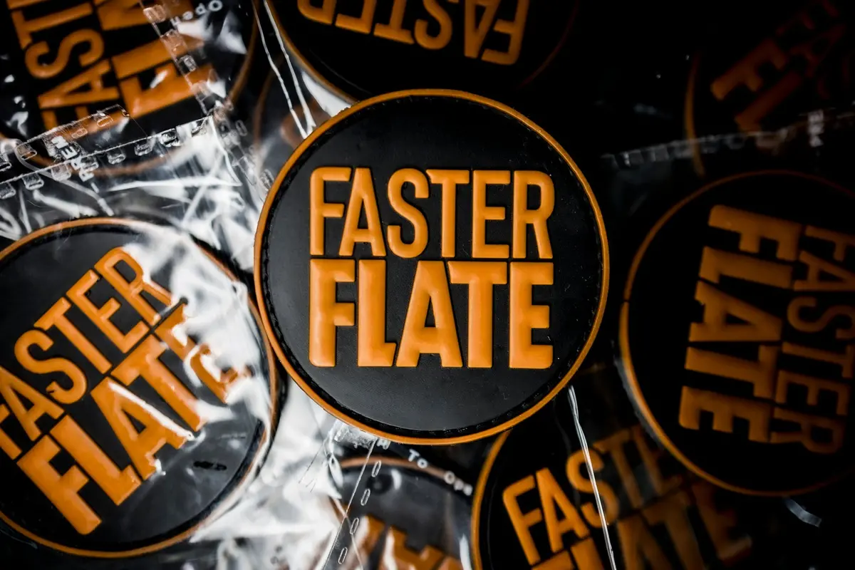 Fasterflate Logo Velcro Patch 1