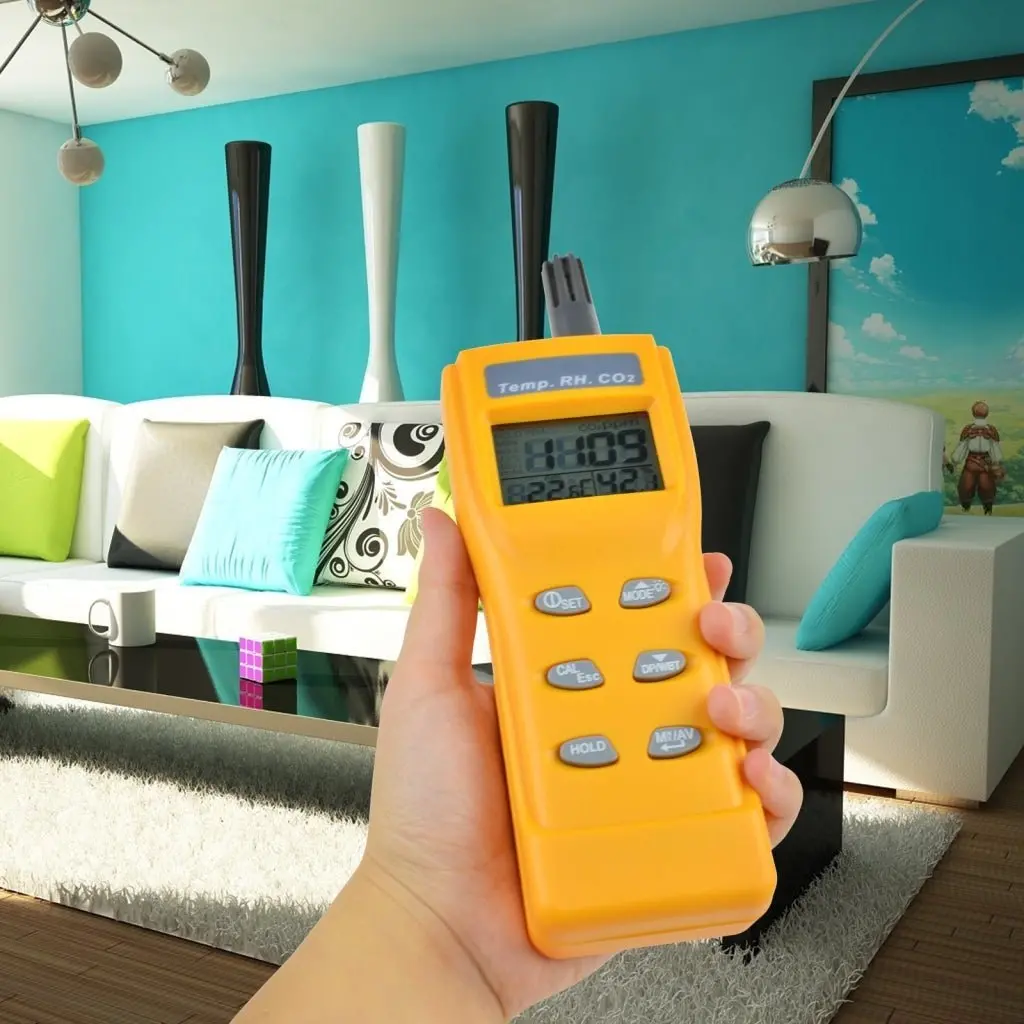 7755 Digital Co2 Carbon Dioxide Temperature Rh Humidity Dp Wb Ndir Sensor Indoor Air Quality 9999Ppm Usb Monitor Logger 2