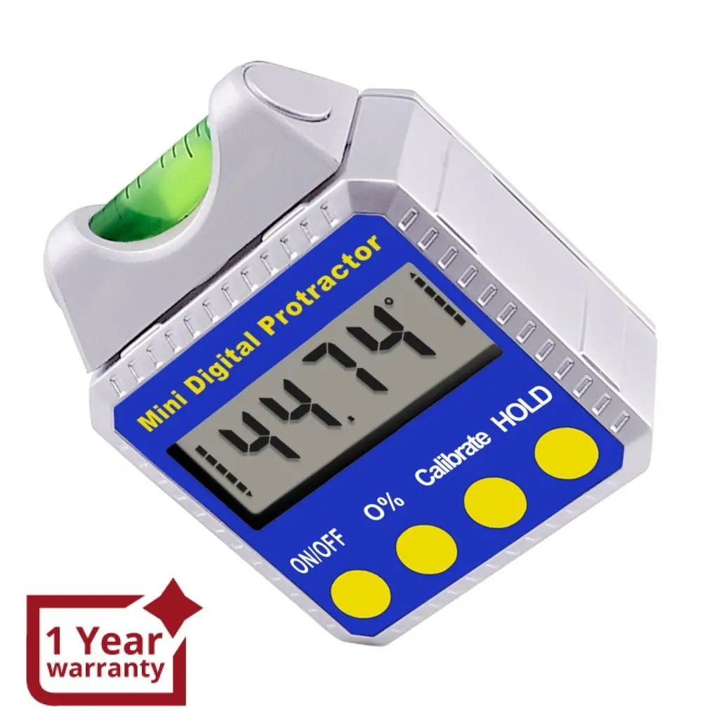 810-100Ss Digital Bevel Box Inclinometer With Spirit Level Angle Finder Protractor Always Upright Reading 1
