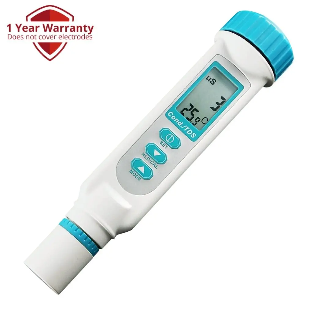 836-1 Digital Conductivity Tds Meter, Ppm Ppt Us Ms °C/°F Pentype Water Quality Tester With Atc 1