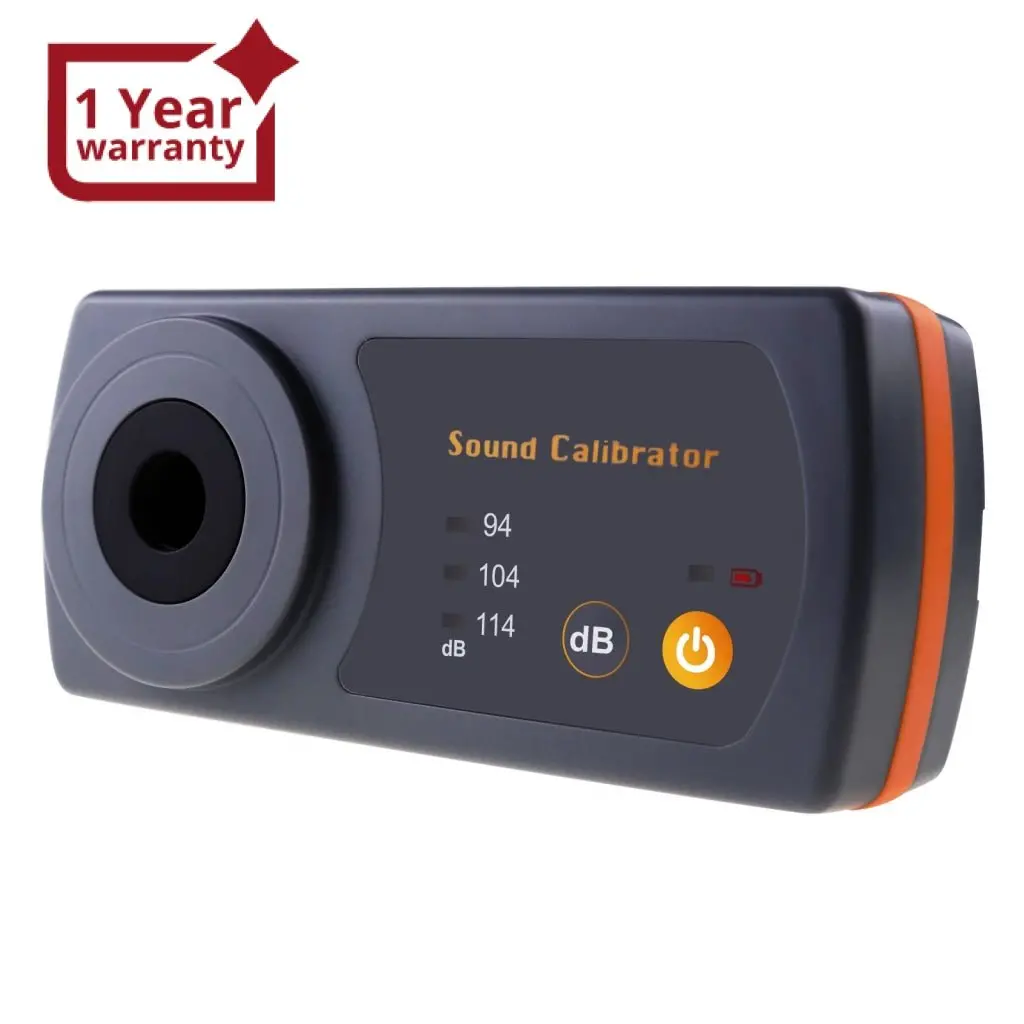 8930B Compact Sound Level Calibrator 114Db / 94Db / 104Db Calibration Level  For 1/2" 13.2Mm Microphone Size Sound Level Meters 1