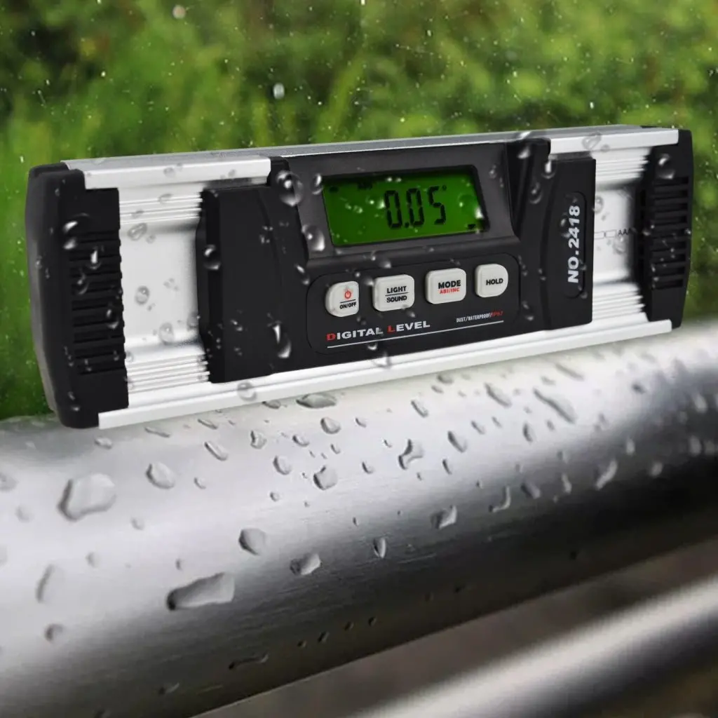 Agf-202 Digital Angle Finder Inclinometer Ip67 With Magnetic V-Groove Base 2