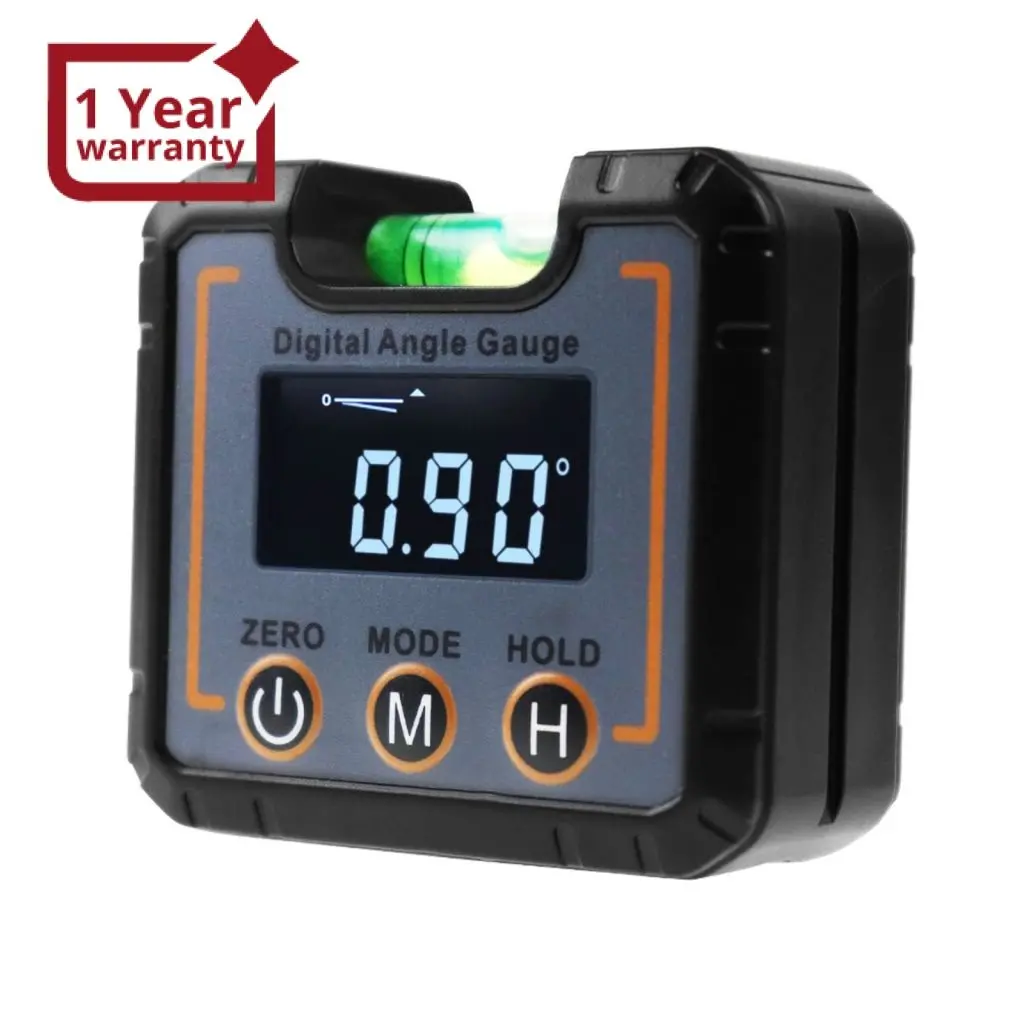 Agf-321 Digital Angle Gauge Electronic Protractor Highly Precise Level Box With Bubble Level Magnetic Base Angle Measurement Tool Lcd Technology Bright Display 1