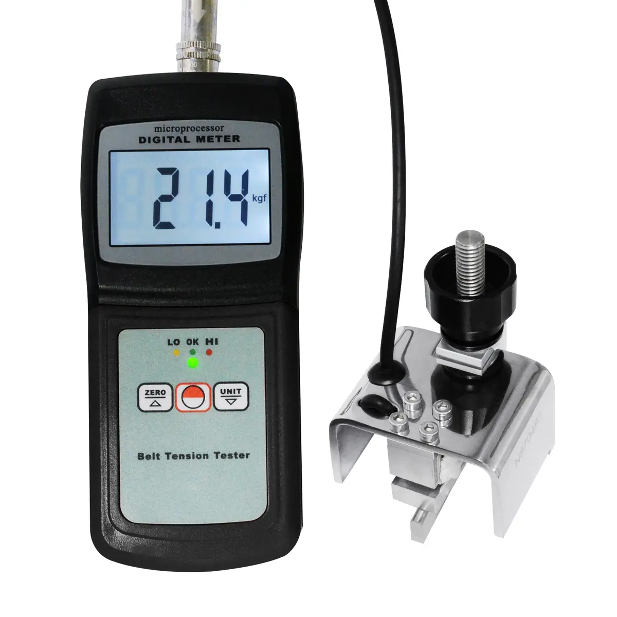 Btt-2880 Digital Belt Tension Meter Gauge, 0~77 Kg /  0~120 Lb / 0~750 Newtons / 0~144 Seems, Tape Cable Wire Replacement Adjustment Maintenance, Automotive Motorcycle Manufacturing Industry 1
