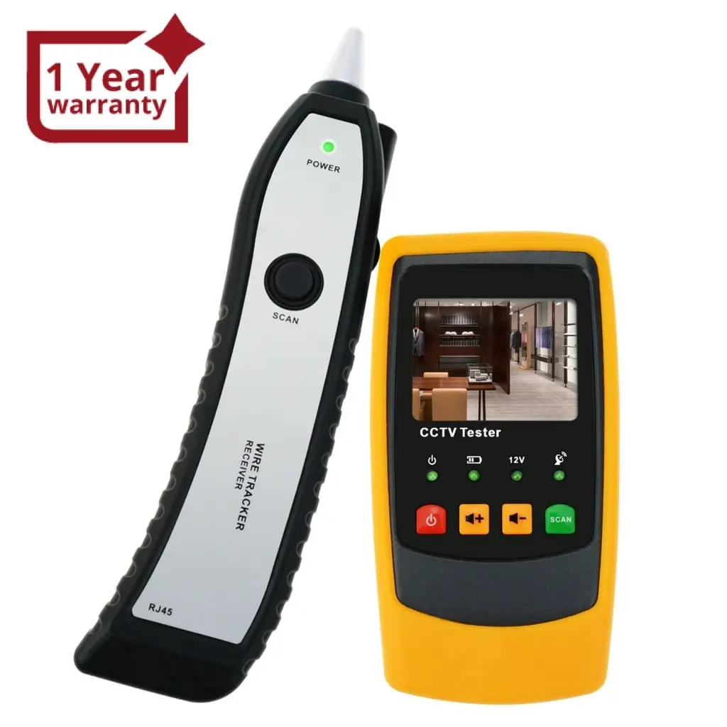 Cab-40 Cable Wire Cctv Security Camera Tester Tracker Scanner, Circuit Breaker Finders, 2.0 Inch Tft Lcd Handheld Pal / Ntsc Rechargeable 1
