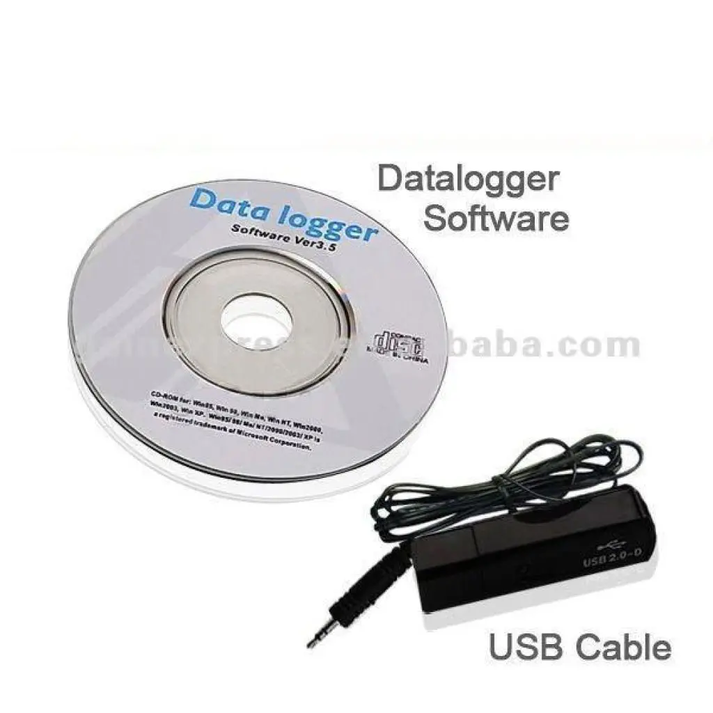 Optional For Datalogger Software Cd & Pc Link Usb Cable Set ( Cdc-88395 ) 1