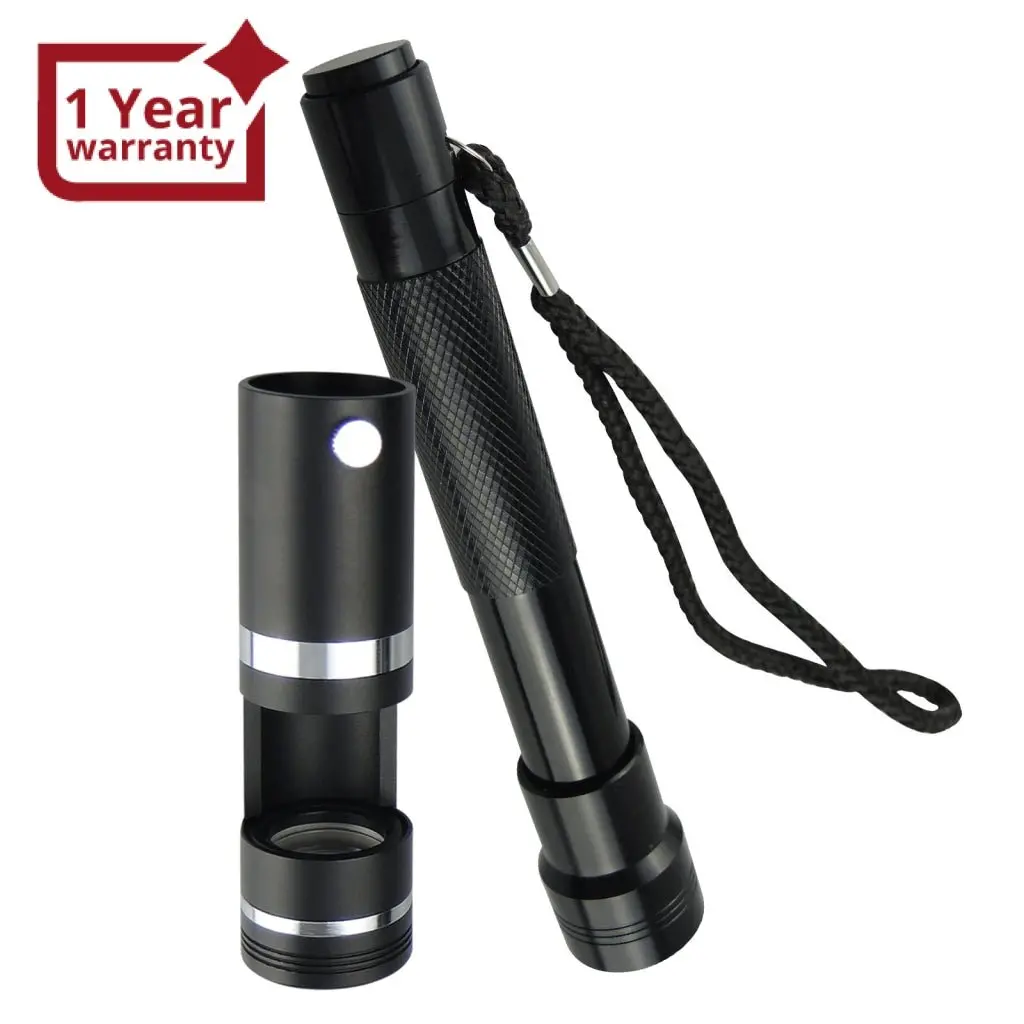 Clmg-7201 10X 18Mm Handheld Darkfield Loupe, With Led Flashlight Jeweller Gem Inspection Tools 1