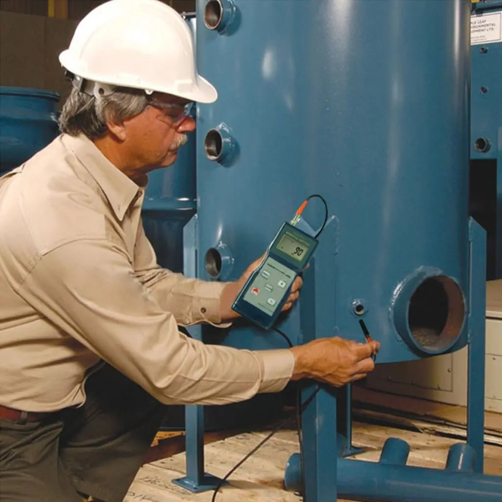 Cm-8821 Digital Paint Coating Thickness Meter Gauge F Probe 1000Μm / 40Mil Ce Marking Portable 2