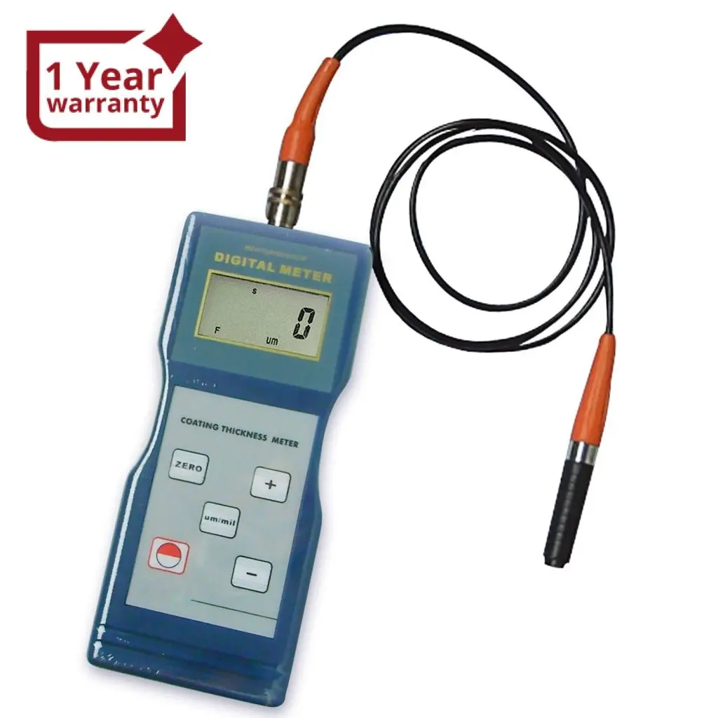 Cm-8821 Digital Paint Coating Thickness Meter Gauge F Probe 1000Μm / 40Mil Ce Marking Portable 1