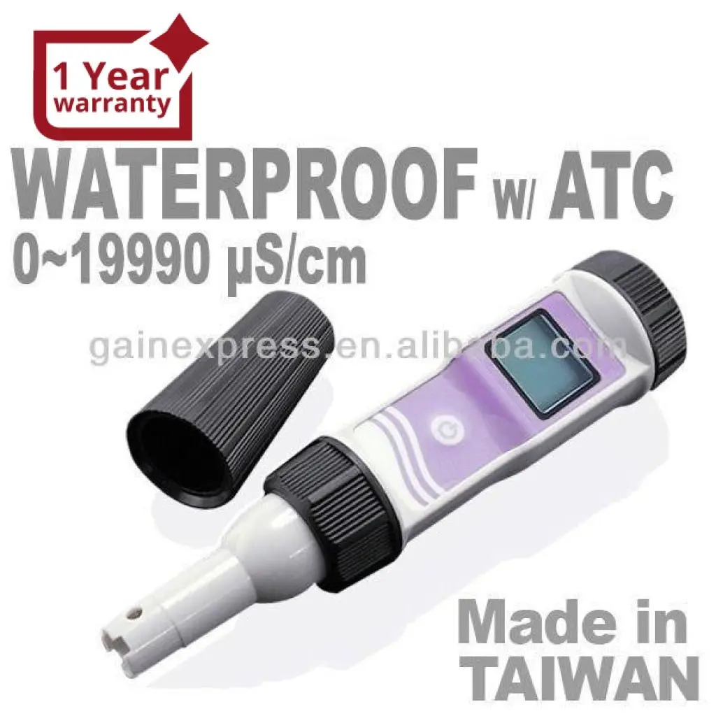 Cond-21 Waterproof Professional Digital 19990Us/Cm Atc Conductivity Meter Ec Tester Taiwan Made 1