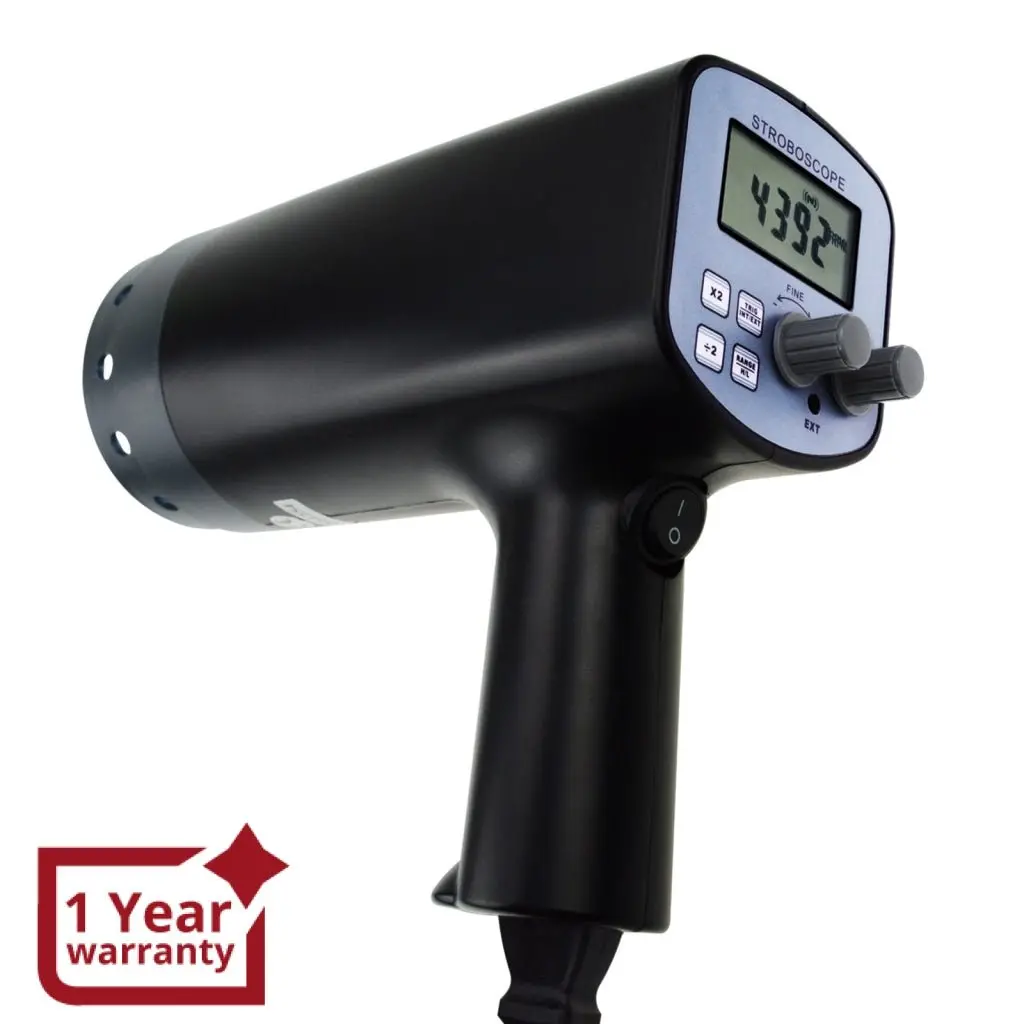 Dt-2350Pa Handheld Stroboscope With 50~12,000 Fpm Rotational Speed Measure Digital Lcd Display 1
