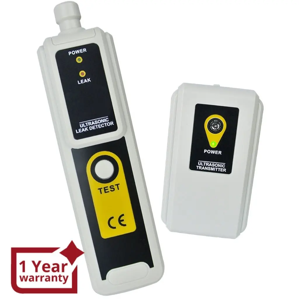 E04-003 Ultrasonic Leak Detector & Transmitter Detects Air Water Dust Led Indicator W/ Earphone 1