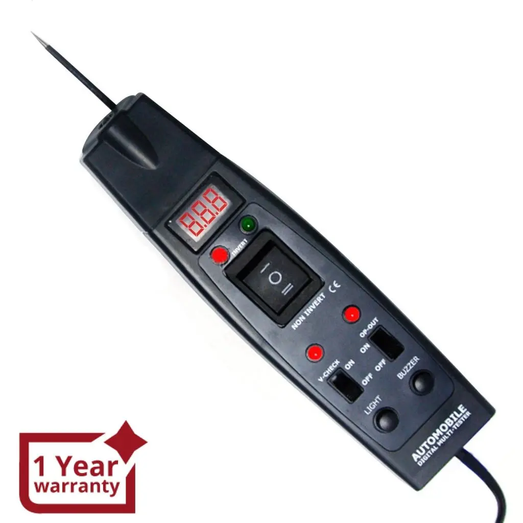 E04-006 Automotive Multi-Tester Car Battery Voltage Tester Relays Checker Lcd Display With Buzzer 1
