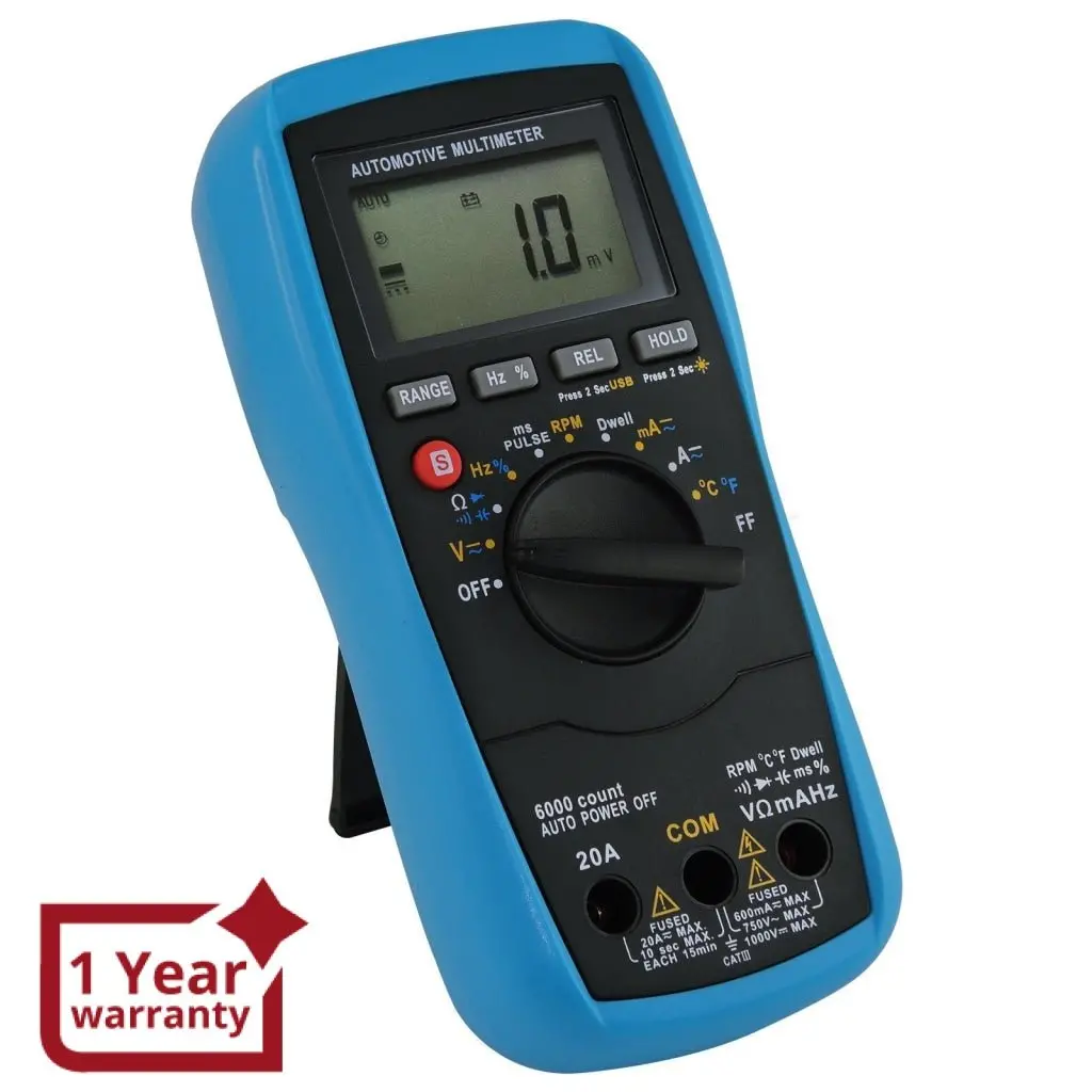 E04-023 Automotive Multimeter Ac Dc Voltage Current Resistance Continuity Tester Manual / Auto Range Ce Marking 1
