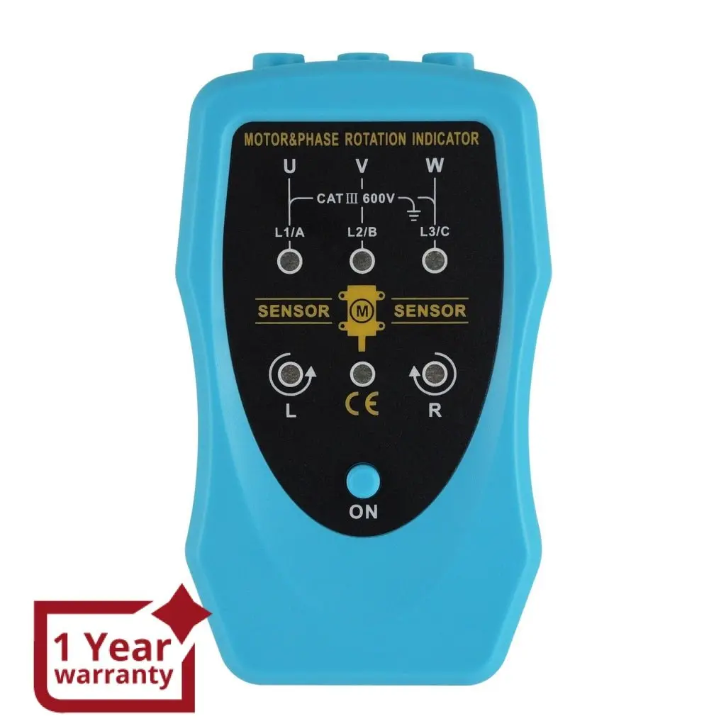 E04-035 Phase Sequence And Motor Rotation Conveyors Pump Tester Meter Tool 120~460Vac 1