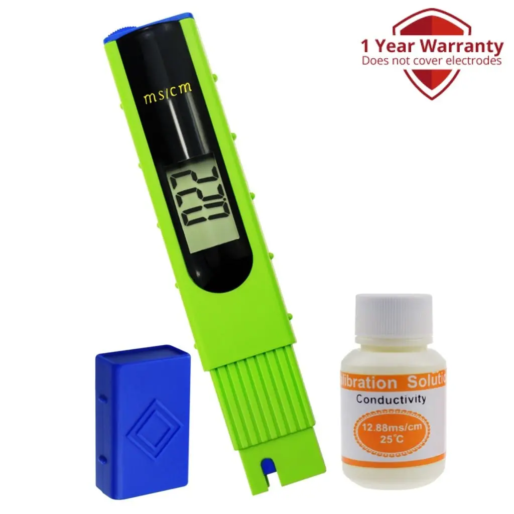 Ecm-227 Digital Lcd Ec Conductivity Meter Tester 0~19.99Ms/Cm Pen Type With Backlight, Hydroponics, Aquaculture, Water Systems 1
