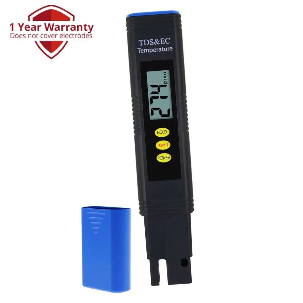 Ecm-302 Pentype 2-In-1 Tds / Ec Meter With Atc Digital Water Quality Tester Temperature Measurement For Water Analysis Hydroponics Aquaculture 1
