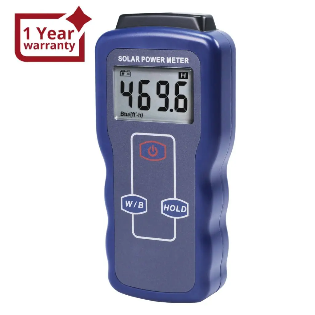 Emf-427 Solar Power Meter Sun Light Radiation Testing For Solar Energy Research Meteorology Agriculture  Sun Light Energy Measuring Tool 1