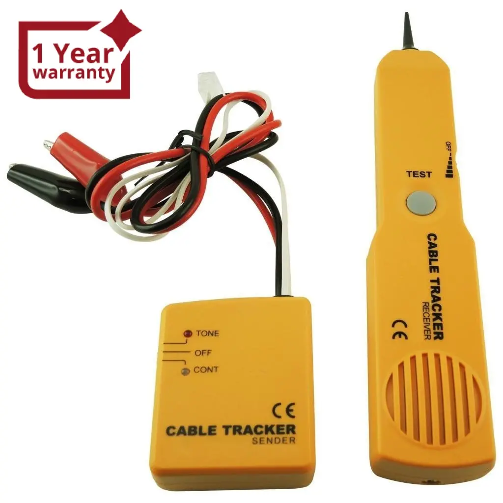 E04-026 Telephone Line Cable Tracker Wire Tracer Tester Sender And Reciever Kit Tone Continuity 1