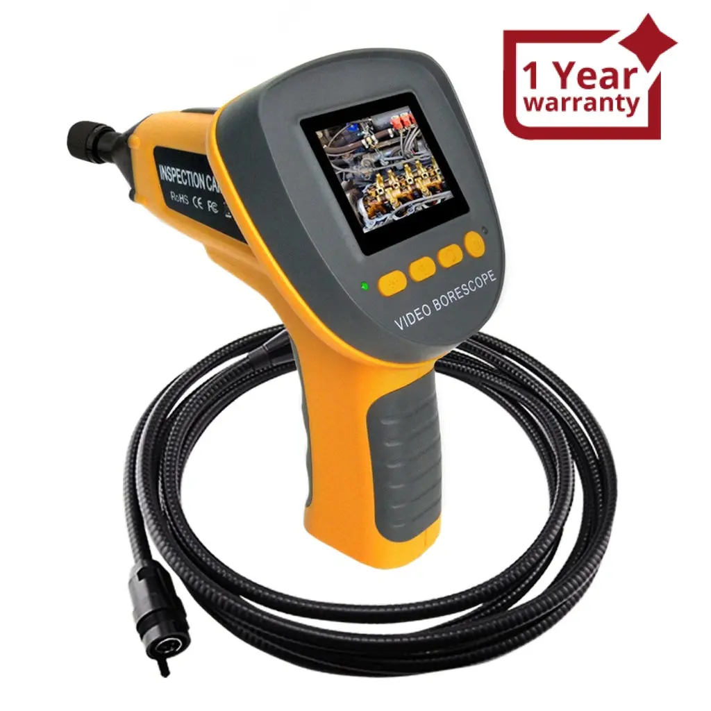 C0599f_4M Handheld 2.4 Industrial Visual Inspection Endoscope Up To 360°Rotation Borescope + 4M Cable 1