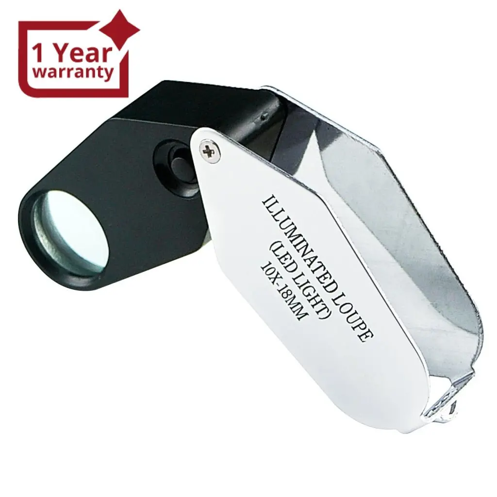 Gm-1018 10X Jeweler Loupe Magnifier + Led Light, 18Mm Lens 1